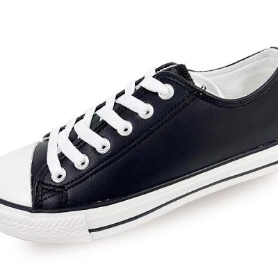 7-P31 B Negro Zapatilla Polipiel
