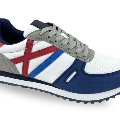 L8771 C Blanco/Azul Deportiva de vestir