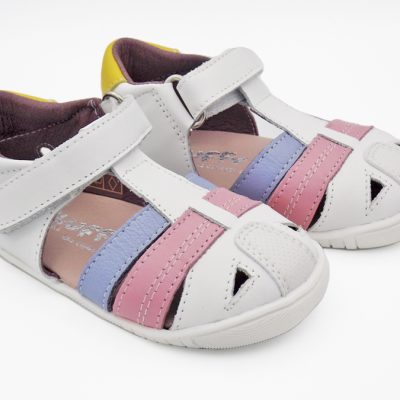 SANDALIA PIEL BLANCA