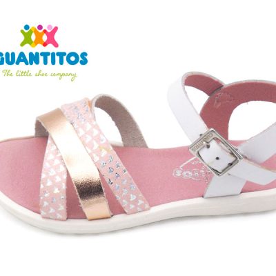 sandalia piel blanco
