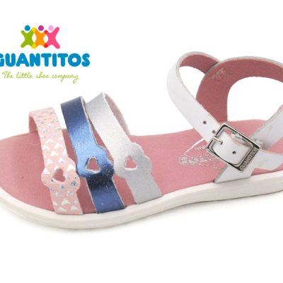 sandalia piel blanca