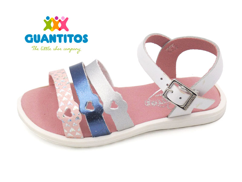 sandalia piel blanca