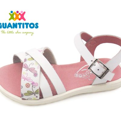 sandalia piel blanco